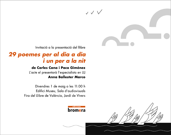 Invitacio-presentacio-29-poemes-Carles-Cano-Paco-Gimenea-Anna-Ballester--Ed-Bromera--Fira-del-Llibre