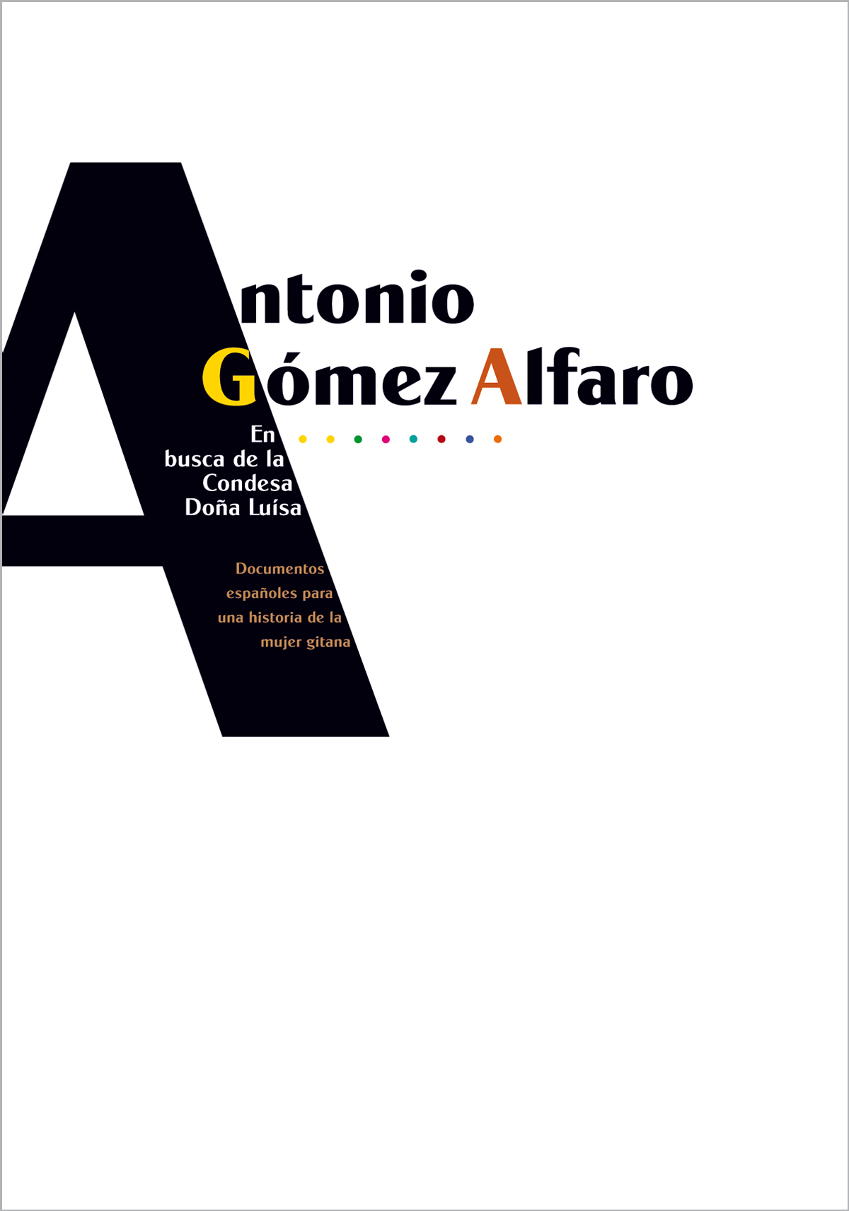 portada - Antonio Gómez Alfaro, diseno Paco Giménez