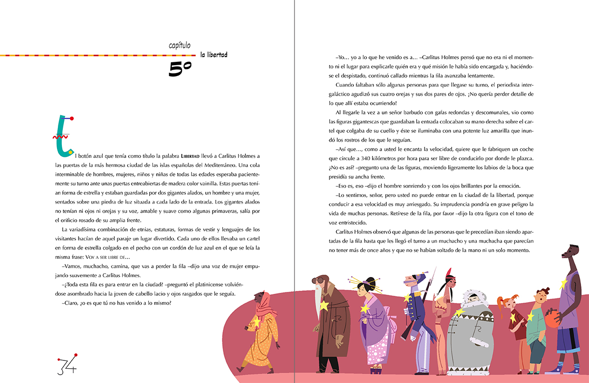 Una misión para Carlitus Holmes, Fundamentos de la Constitución Española, diseño e ilustración Paco Giménez