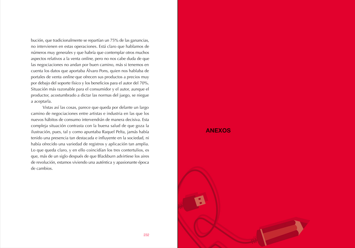 anexos, Ilustración gráfica. Nuevos escenarios (Memoria de las 'Jornadas sobre ilustración gráfica' MuVIM), diseño Paco Giménez
